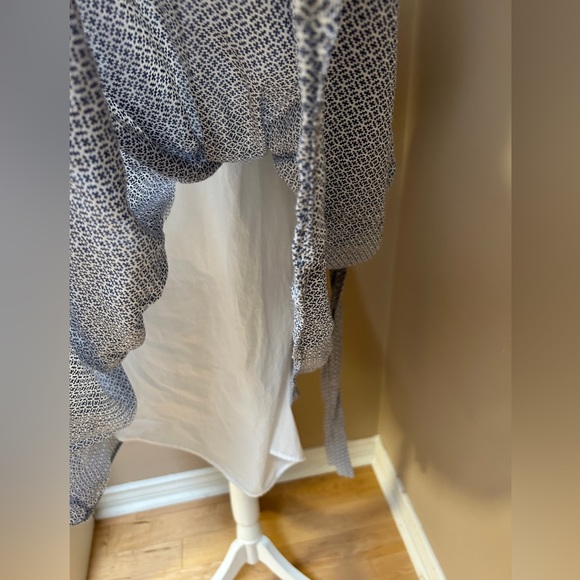 MaxMara Weekend Blue & White Patterned Cotton A-line Dress - Picture 6 of 10